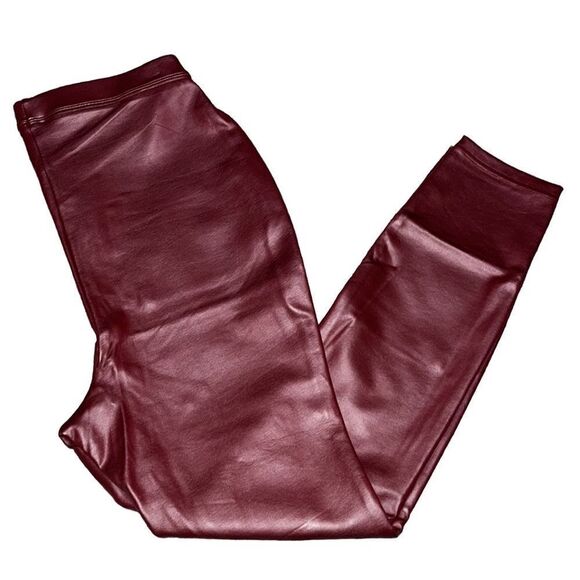 FTF Coated Ponte High Rise Knit Leggings - Picture 5 of 12